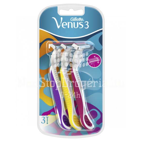Gillette Venus3 eldobható borotva multicolor 3 db