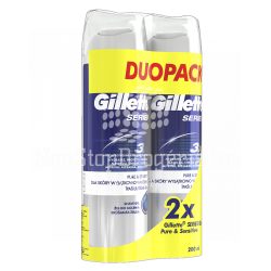 Gillette Series Duo borotvazselé Sensitive 2x200 ml