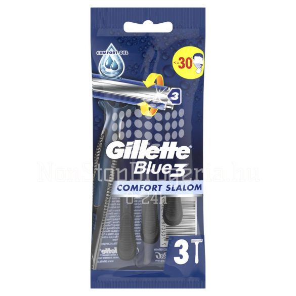 Gillette Blue3 Comfort eldobható borotva 3 db Slalom