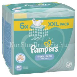 Pampers törlőkendő Fresh Clean 6x80 db