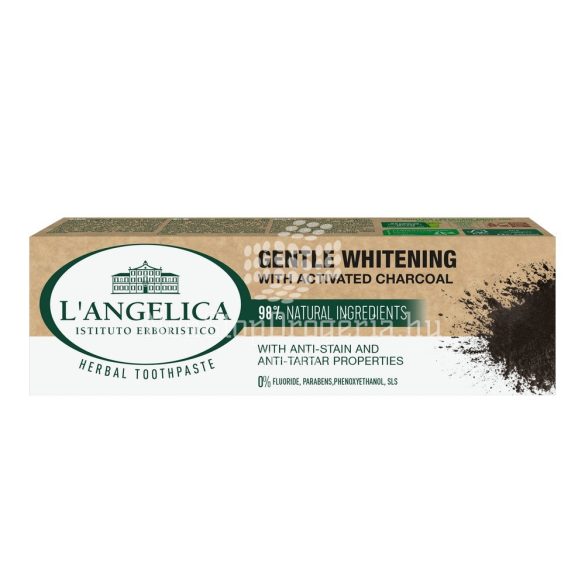 L'Angelica fogkrém fehérítés aktív Szénnel 75 ml