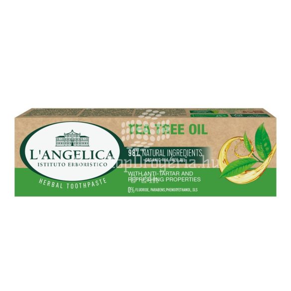 L'Angelica fogkrém fogkő elleni védelem és friss lehellet Teafaolajjal 75 ml