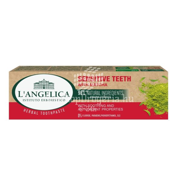 L'Angelica fogkrém fogérzékenység ellen Matcha-val 75ml