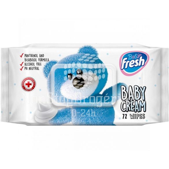 FRESH Baby törlőkendő Cream 72 db flip-top