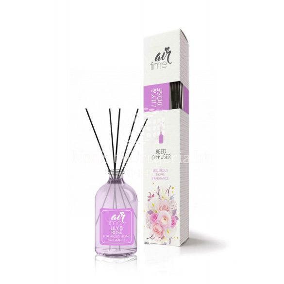 Air Time Reed Diffuser fapálcikás légfrissítő 50 ml Lily&Rose