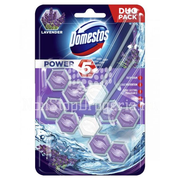 DOMESTOS Power5 WC-rúd 2x55 g Lavender
