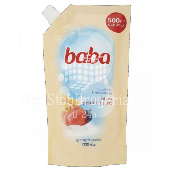 BABA folyékony szappan utántöltő 500 ml Tej Gyümölcs