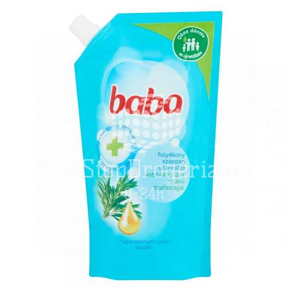 BABA folyékony szappan utántöltő 500 ml Antibakteriális Lime