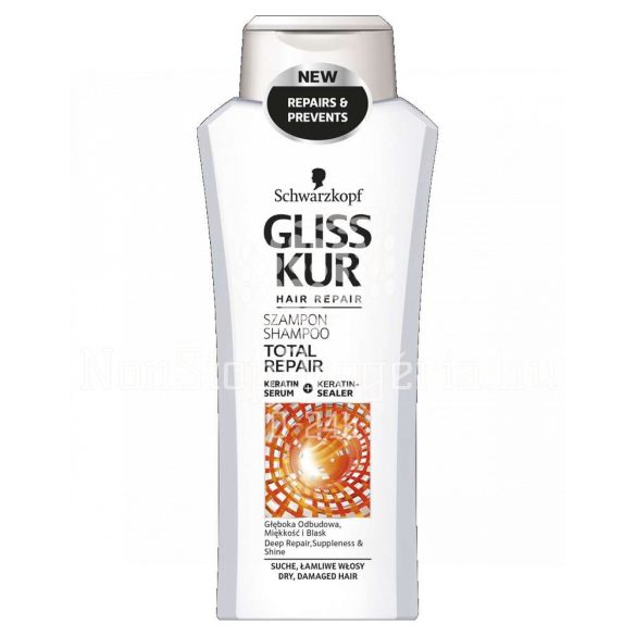 Gliss hajregeneráló sampon 400 ml Teljeskörű regenerálás