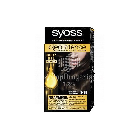 Syoss Color Oleo intenzív olaj hajfesték 3-10 mélybarna