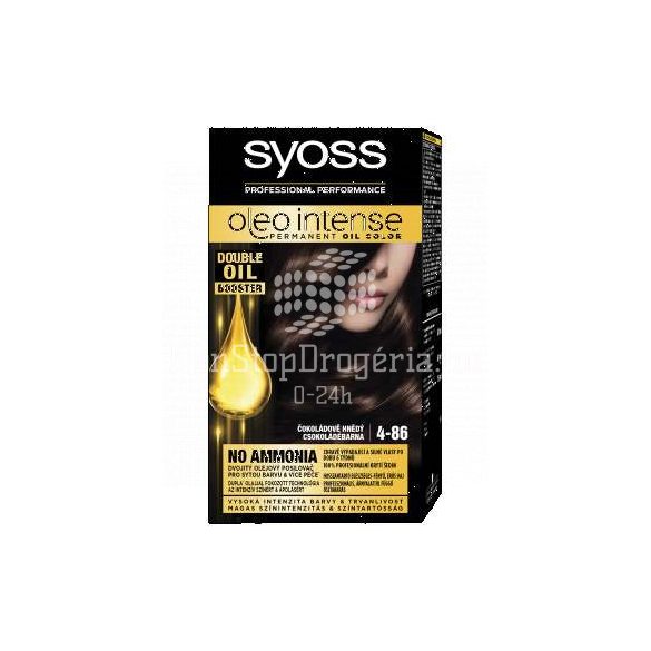 Syoss Color Oleo intenzív olaj hajfesték 4-86 csokoládé barna