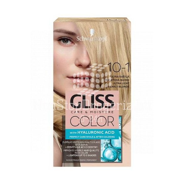 Gliss Color tartós hajfesték 10-1 Ultravilágos gyöngyszőke