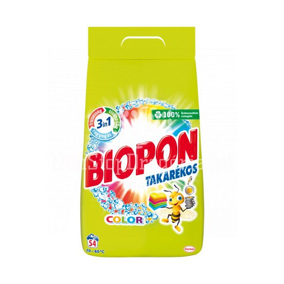 Biopon Takarékos 3,51 kg Color mosópor (54 mosás)