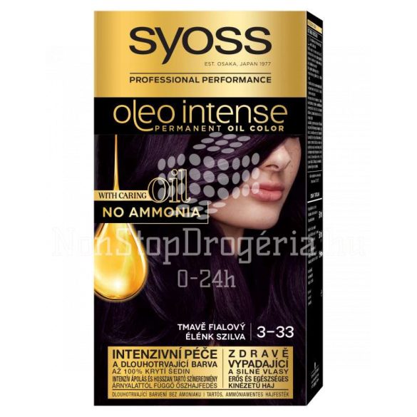 Syoss Color Oleo intenzív olaj hajfesték  3-33 élénk szilva