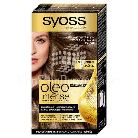 Syoss Color Oleo intenzív olaj hajfesték 6-54 hamvas sötétszőke