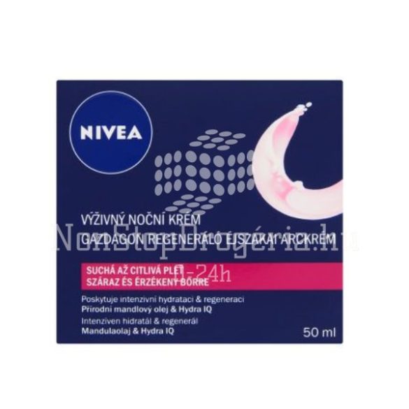 NIVEA hidratáló éjszakai arckrém 50 ml száraz/érzékeny bőrre