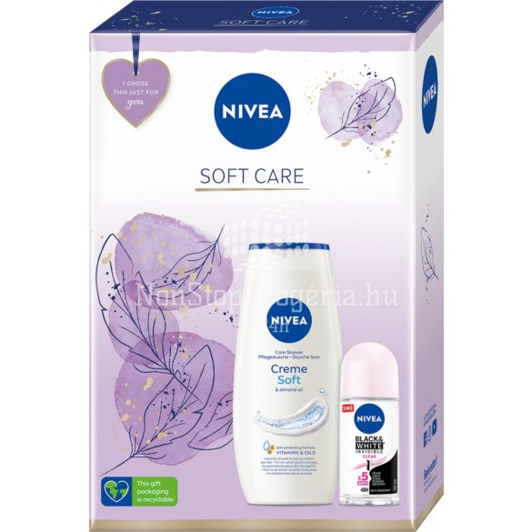 NIVEA Soft Care ajándékcsomag (tusfürdő&golyós deo)