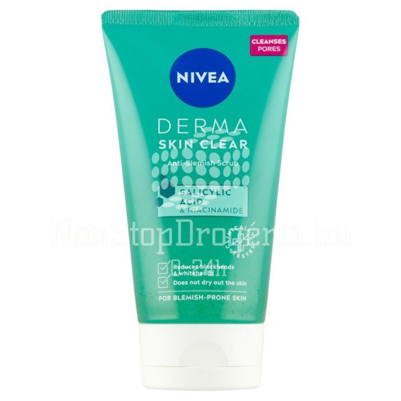 NIVEA Derma Skin Clear Tisztító Hatású Bőrradír 150 ml