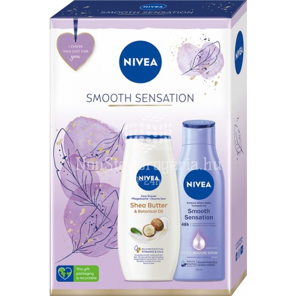 NIVEA Smooth Sensation ajándékcsomag (Shea Butter tusfürdő&testápoló)