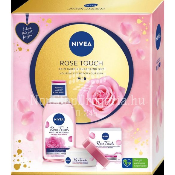 NIVEA Rose Touch ajándékcsomag (hidratáló krém&micellás víz)