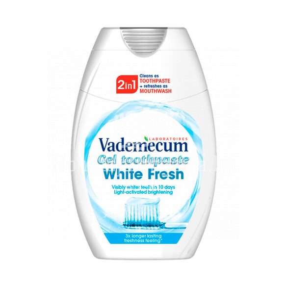 Vademecum 2:1 fogkrém+szájöblítő 75 ml White Fresh